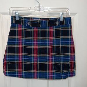 size small forever 21 plaid skirt with button closure